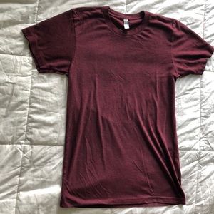 Maroon American Apparel Tee